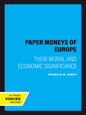 cover image of The Paper Moneys of Europe